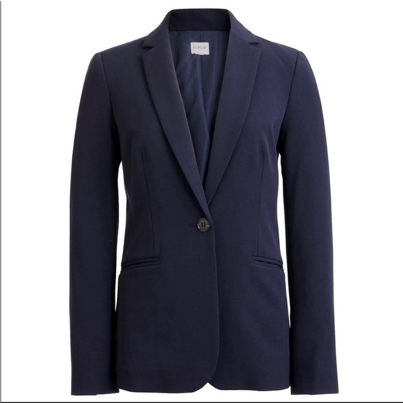 J Crew Cotton Work Blazer in Navy size 12 - Picture 7 of 7